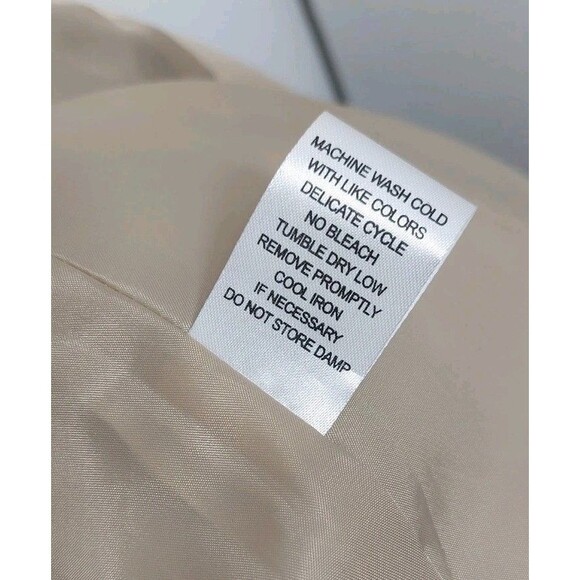 Appleseed's Women's Size Medium Jacket Coat Full Zipper Beige Cream Bone - Picture 15 of 16